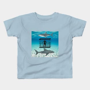 shark lover water world Kids T-Shirt